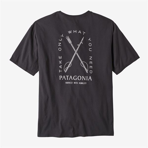 Patagonia Mens CTA Organic T-Shirt - Humble Harvest: Ink Black